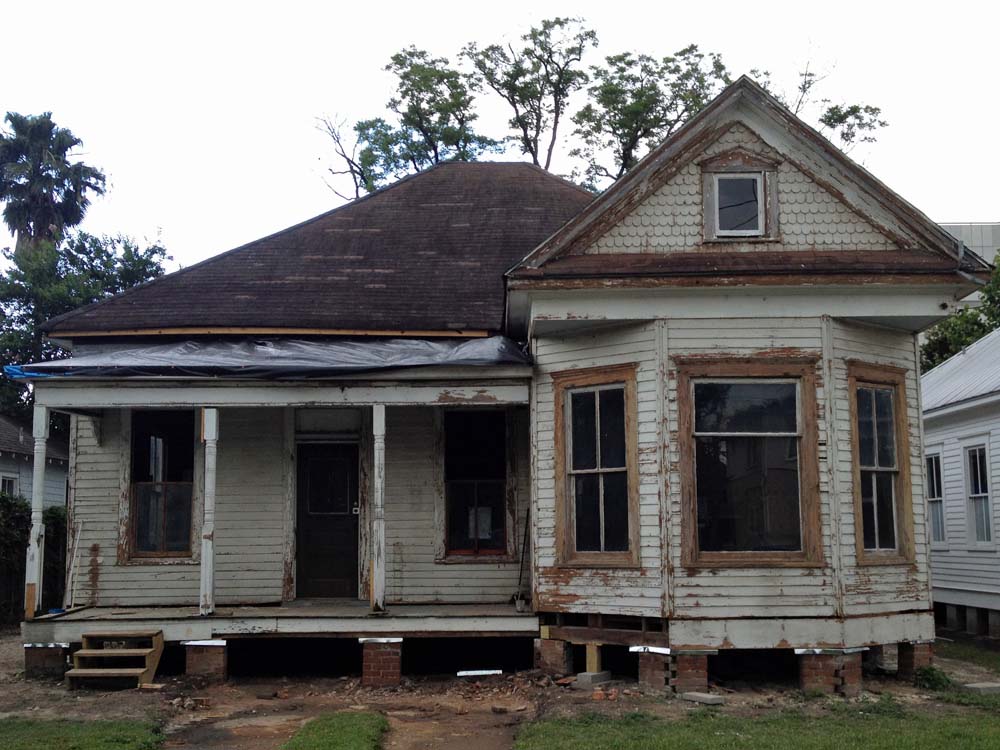 Austin area house undergoing major repairs and remodeling