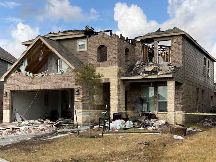 This fire-damaged house can be repaired but it will require significant time and money.